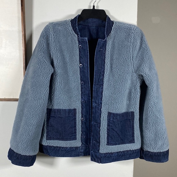 Madewell Reversible Denim Coat Jacket - Picture 5 of 9